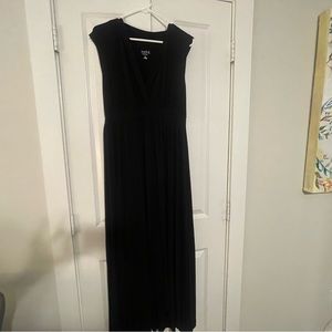 Isabel Maternity Black Maxi Dress- Maternity & Nursing, XXL